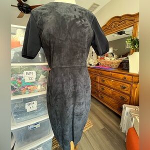 Ellie Tahari Suede Dress